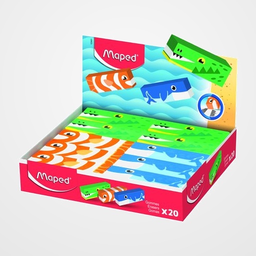 GOMA de BORRAR MAPED ANIMAL EXPOSITOR de 20