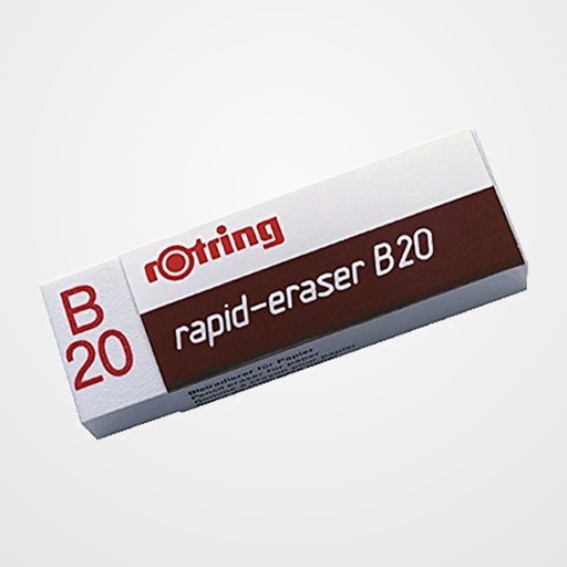 GOMA de BORRAR ROTRING LAPIZ B20 CAJA de 20