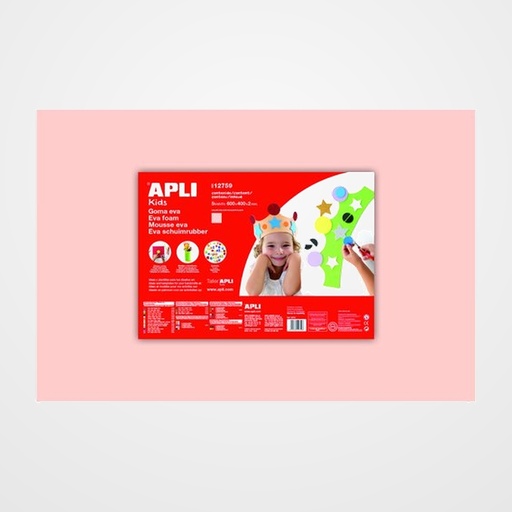 GOMA EVA APLI HOJA 40x60 cm PIEL PAQUETE de 5