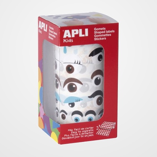 GOMETS APLI  ROLLO 30h OJOS SURTIDOS 1.380 uds. (17613)