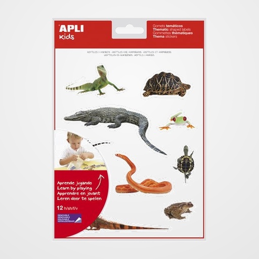 GOMETS APLI BOLSA  12h REMOVIBLES REPTILES Y ANFIBIOS   (17633)