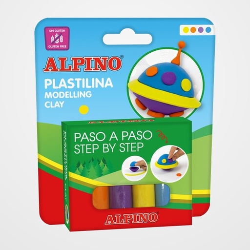 JUEGO ALPINO MODELA OVNI 4x25g EXPOSITOR DE 12