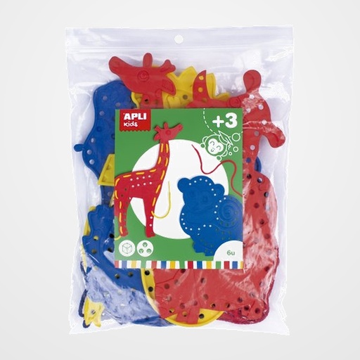 JUEGO EDUCATIVO APLI KIDS COSEDORES ANIMALES BOLSA DE 6 UD.