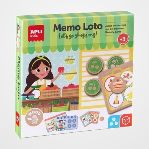 JUEGO EDUCATIVO APLI KIDS MEMO LOTO (+3 años)
