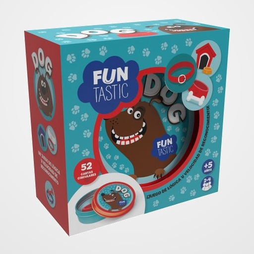 JUEGO IMAGILAND CARTAS REDONDAS FUNTASTIC DOG C/CAJA