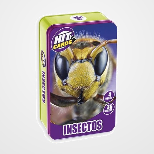 JUEGO IMAGILAND HIT CARDS CAJA METALICA INSECTOS