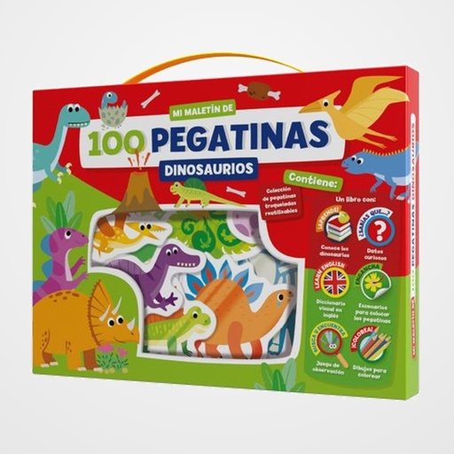 JUEGO IMAGILAND MALETIN 100 PEGATINAS DINOSAURIOS