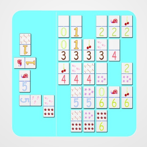 JUEGO KLUGER DOMINO NUMEROS GIGANTES 6 FICHAS 4,5x9 CM