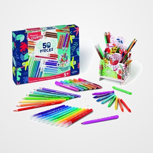 KIT MAPED COLORING COLOR PEPS 50 PIEZAS
