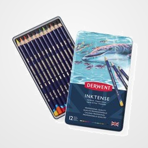LAPICES de COLORES DERWENT INKTENSE CAJA METALICA de 12