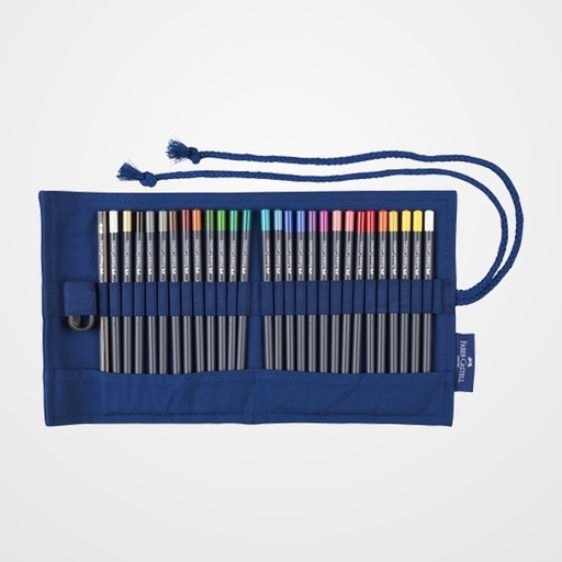 LAPICES de COLORES FABER-CASTELL GOLDFABER AQUA 1147 estuche ENROLLABLE de 27