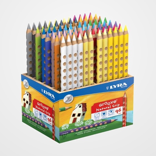 LAPICES de COLORES LYRA GROOVE SCHOOL PACK de 96