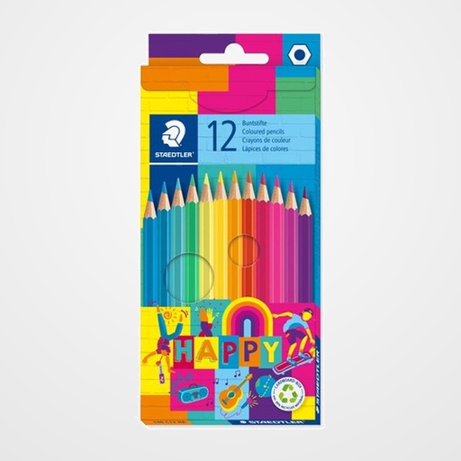 LAPICES de COLORES STAEDTLER 146 HAPPY LINE  estuche de 12