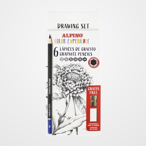 LAPIZ de GRAFITO ALPINO COLOR EXPERIENCE DRAWING SET CAJA de 6