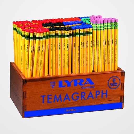LAPIZ de GRAFITO LYRA TEMAGRAPH EXPOSITOR MADERA de 288