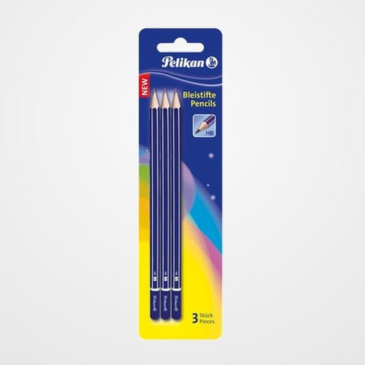 LAPIZ de GRAFITO PELIKAN Nº3 - HB BLISTER de3 (978841)