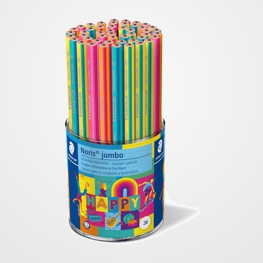 LAPIZ de GRAFITO STAEDTLER 119 NORIS CLUB JUMBO HAPPY LINE EXPOSITOR de 48