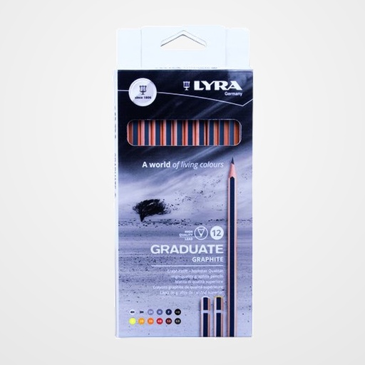 LAPIZ LYRA GRADUATE GRAFHITE CAJA DE 12