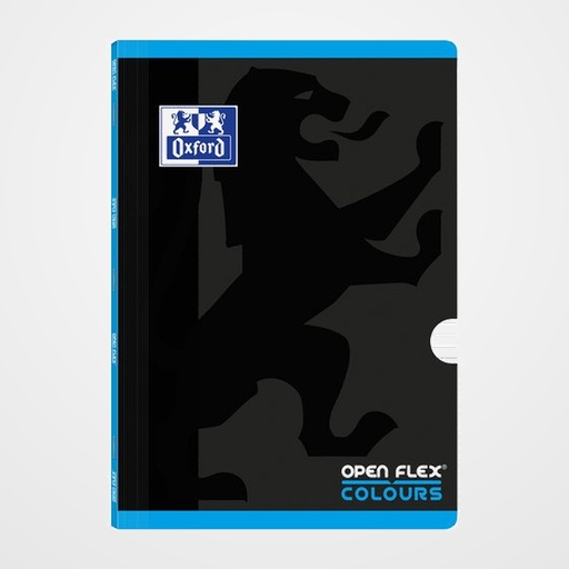 LIBRETA GRAPADA OXFORD SCHOOL OPENFLEX COLOURS A4 48h CON BANDA HORIZONTAL TURQUESA