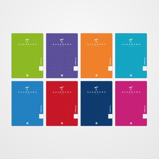 LIBRETA GUERRERO A4 48h 90g PP LISO COL.SUR.
