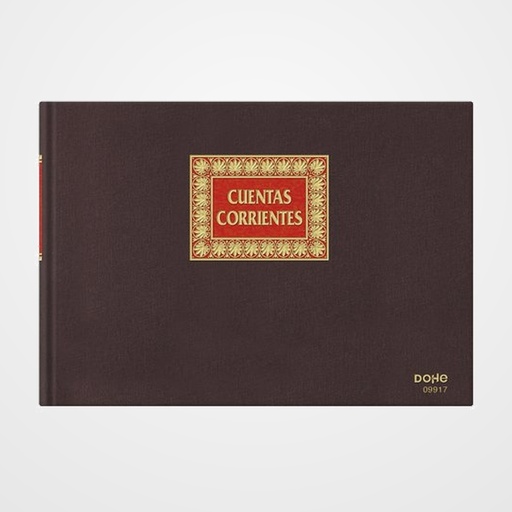 LIBRO CONTABILIDAD DOHE Fº APAISADO 100H CUENTAS CORRIENTES