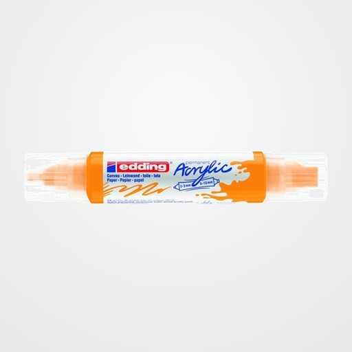 MARCADOR ACRYLIC EDDING 5400 3D DOBLE PUNTA (2-3/5-10 mm) AMARILLO SOL