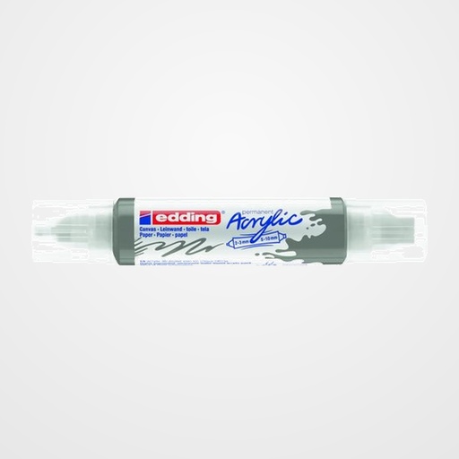 MARCADOR ACRYLIC EDDING 5400 3D DOBLE PUNTA (2-3/5-10 mm) ANTRACITA