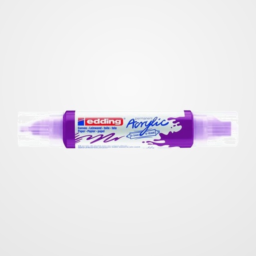 MARCADOR ACRYLIC EDDING 5400 3D DOBLE PUNTA (2-3/5-10 mm) ARANDANO