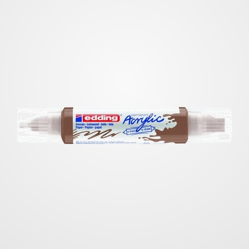 MARCADOR ACRYLIC EDDING 5400 3D DOBLE PUNTA (2-3/5-10 mm) AVELLANA