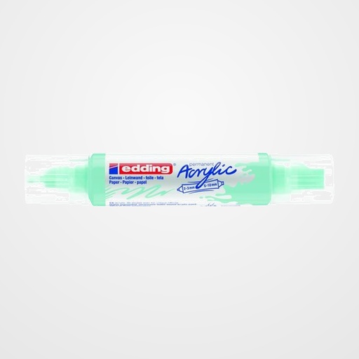 MARCADOR ACRYLIC EDDING 5400 3D DOBLE PUNTA (2-3/5-10 mm) AZUL PASTEL
