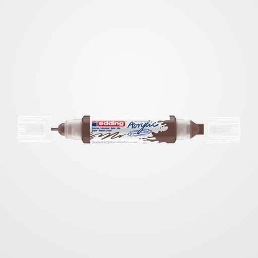 MARCADOR ACRYLIC EDDING 5400 3D DOBLE PUNTA (2-3/5-10 mm) CHOCOLATE
