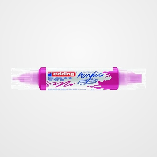 MARCADOR ACRYLIC EDDING 5400 3D DOBLE PUNTA (2-3/5-10 mm) MAGENTA