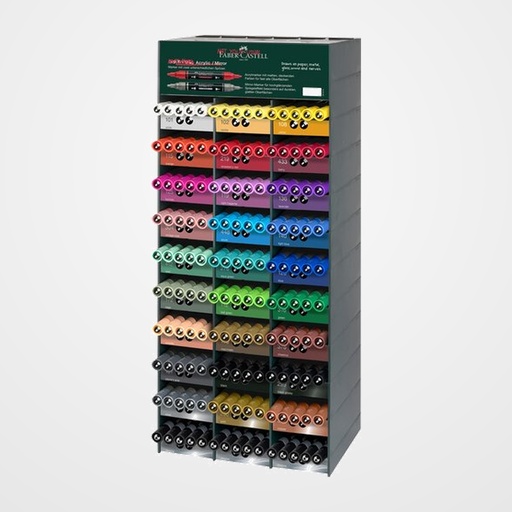 MARCADOR ACRYLIC FABER-CASTELL  MULTIMARK DOBLE PUNTA EXPOSITOR de 150