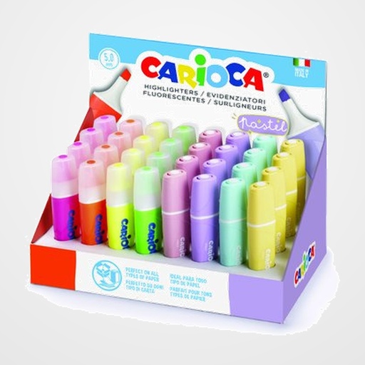 MARCADOR CARIOCA MEMOLIGHT SURTIDO EXPOSITOR de 32