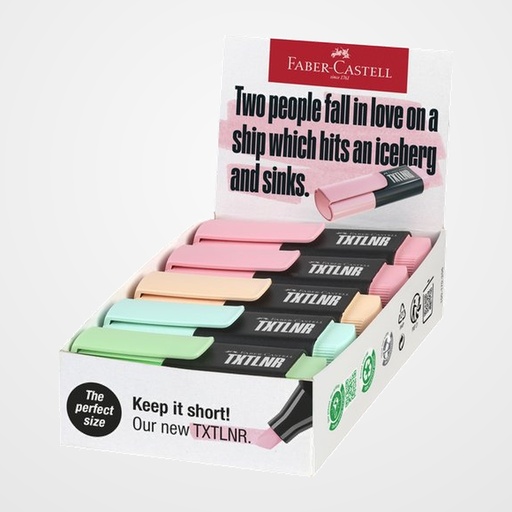 MARCADOR FLUOR FABER-CASTELL TEXTLINER 1542 PASTEL SURTIDO A de 10