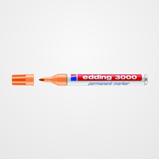 MARCADOR PERMANENTE EDDING 3000 CONICO  NARANJA CLARO