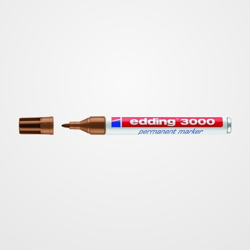 MARCADOR PERMANENTE EDDING 3000 CONICO OCRE