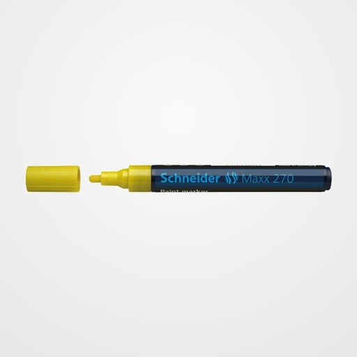 MARCADOR PERMANENTE SCHNEIDER MAXX 270 CONICO 1-3 mm AMARILLO