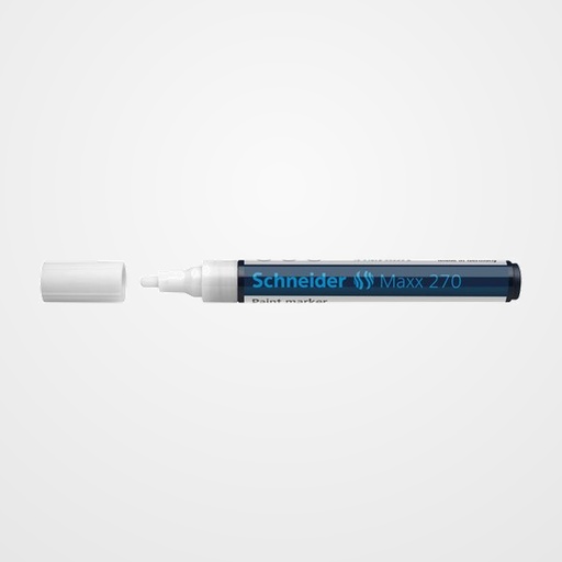 MARCADOR PERMANENTE SCHNEIDER MAXX 270 CONICO 1-3 mm BLANCO