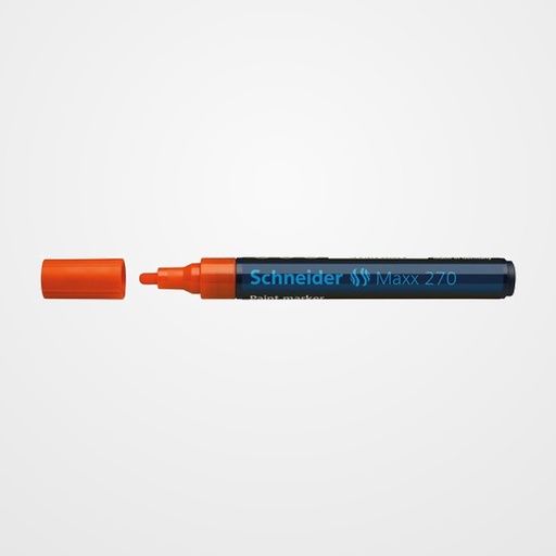 MARCADOR PERMANENTE SCHNEIDER MAXX 270 CONICO 1-3 mm NARANJA