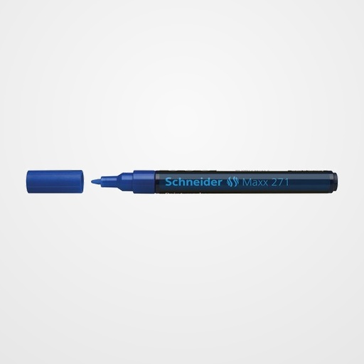 MARCADOR PERMANENTE SCHNEIDER MAXX 271 CONICO 1-2 mm AZUL