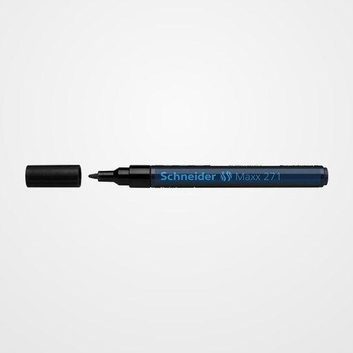 MARCADOR PERMANENTE SCHNEIDER MAXX 271 CONICO 1-2 mm NEGRO