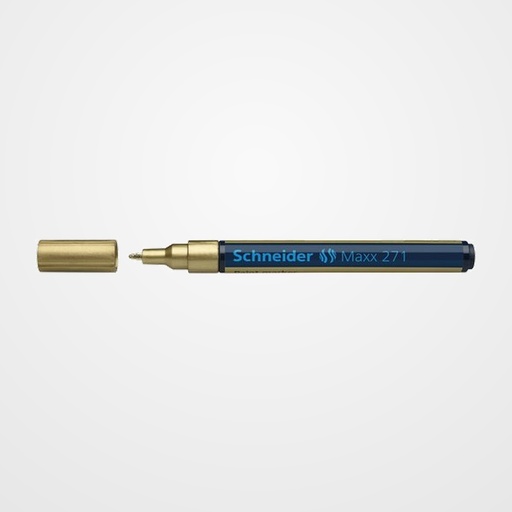 MARCADOR PERMANENTE SCHNEIDER MAXX 271 CONICO 1-2 mm ORO