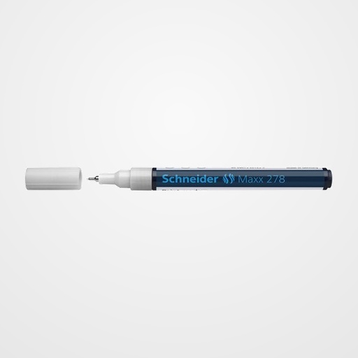 MARCADOR PERMANENTE SCHNEIDER MAXX 278 CONICO 0,8 mm BLANCO