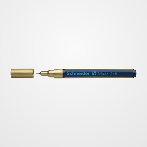 MARCADOR PERMANENTE SCHNEIDER MAXX 278 CONICO 0,8 mm ORO