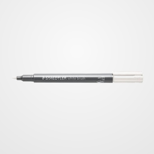 MARCADOR T.OPACA NO PERM. STAEDTLER 8321 METALICO PUNTA PINCEL BLANCO