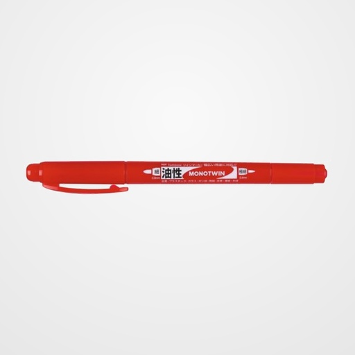 MARCADOR T.OPACA PERM. TOMBOW MONO TWIN DOBLE PUNTA (0,4/0,8) ROJO