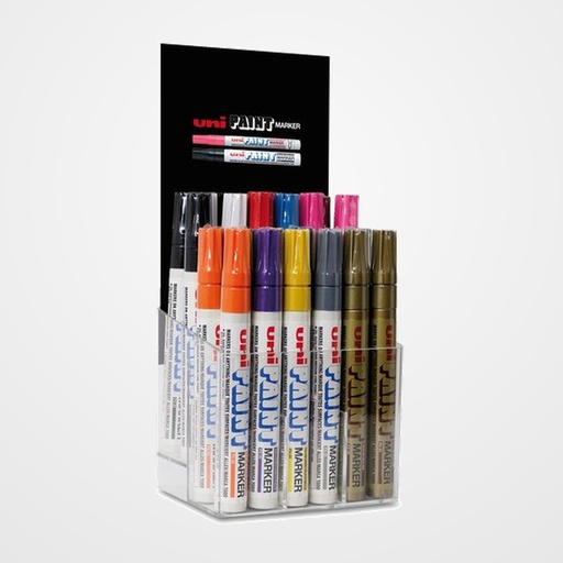 MARCADOR T.OPACA PERM. UNI-BALL PAINT MARKER 2,2 (PX-20) EXPOSITOR de 30