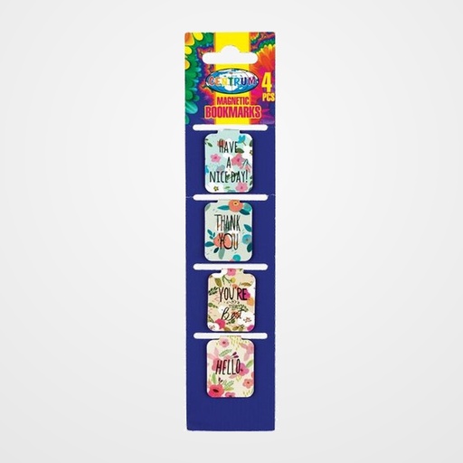 MARCAPAGINAS CENTRUM MAGNETICO BLISTER de 4