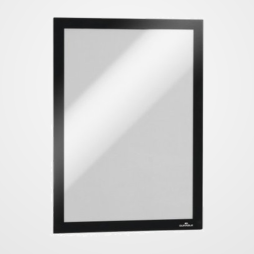 MARCO DURABLE MAGNETICO AUTOADHESIVO DURAFRAME A4 ENVASE UNITARIO NEGRO
